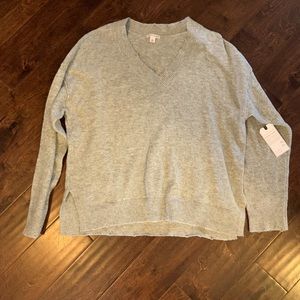 Nordstrom Melrose & market distressed gray sweater